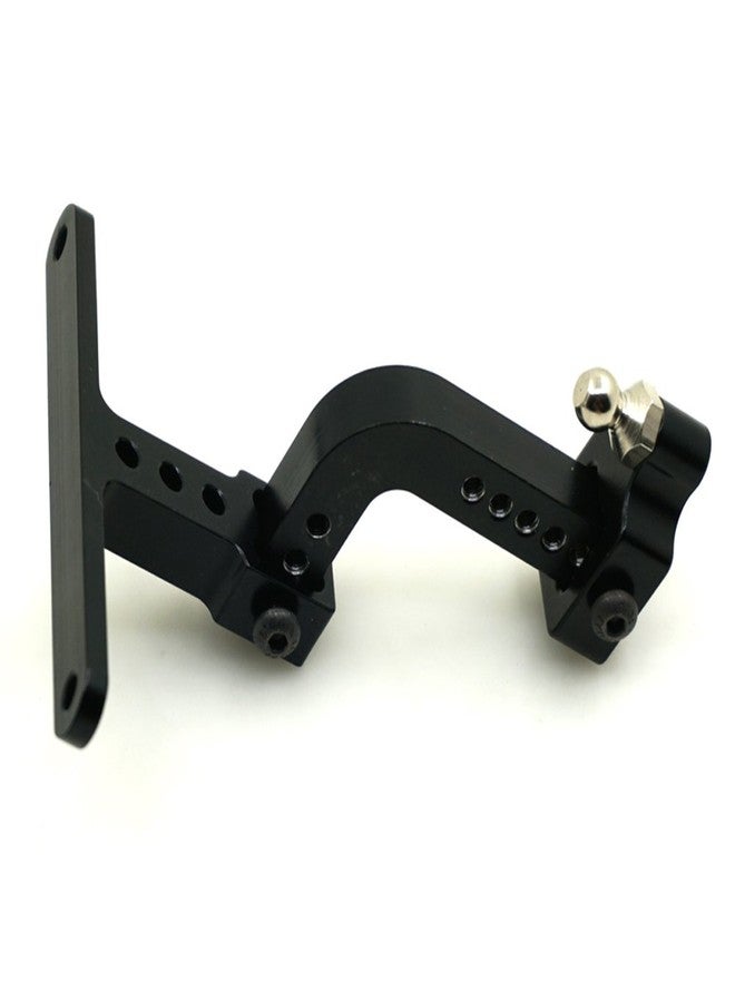 Que-T Aluminum Adjustable Drop Hitch Receiver for 1/10 Axial SCX10 RC Model Crawler Car Black #C - Image 1